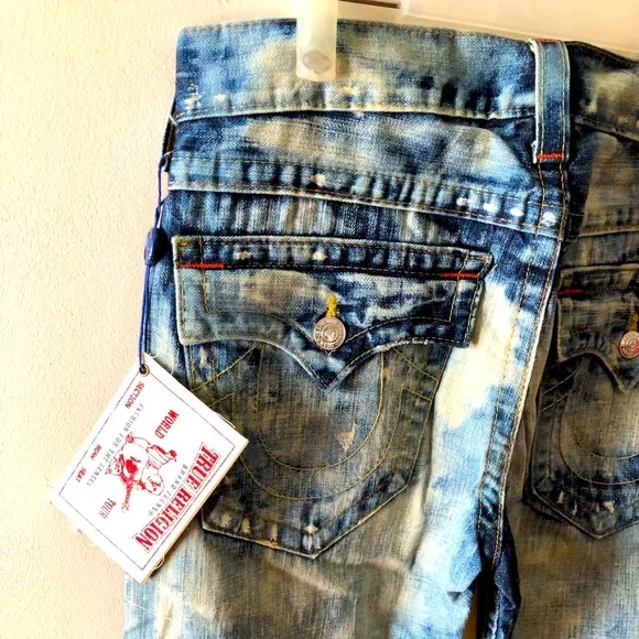 NWT True Religion Men’s Straight Denim Made in USA ; Y2K Version - Picture 5 of 8